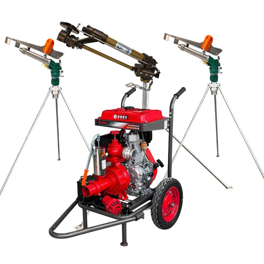 江西一体式灌溉机组 全套喷枪水带配齐 抗旱浇地神器